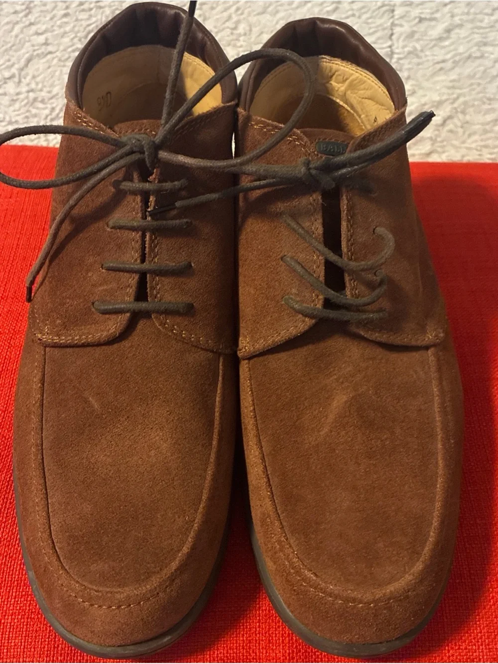 Bally Pitaval Suede Chukka Boots Brown Made in Italy Men's Size 8 1/2 D